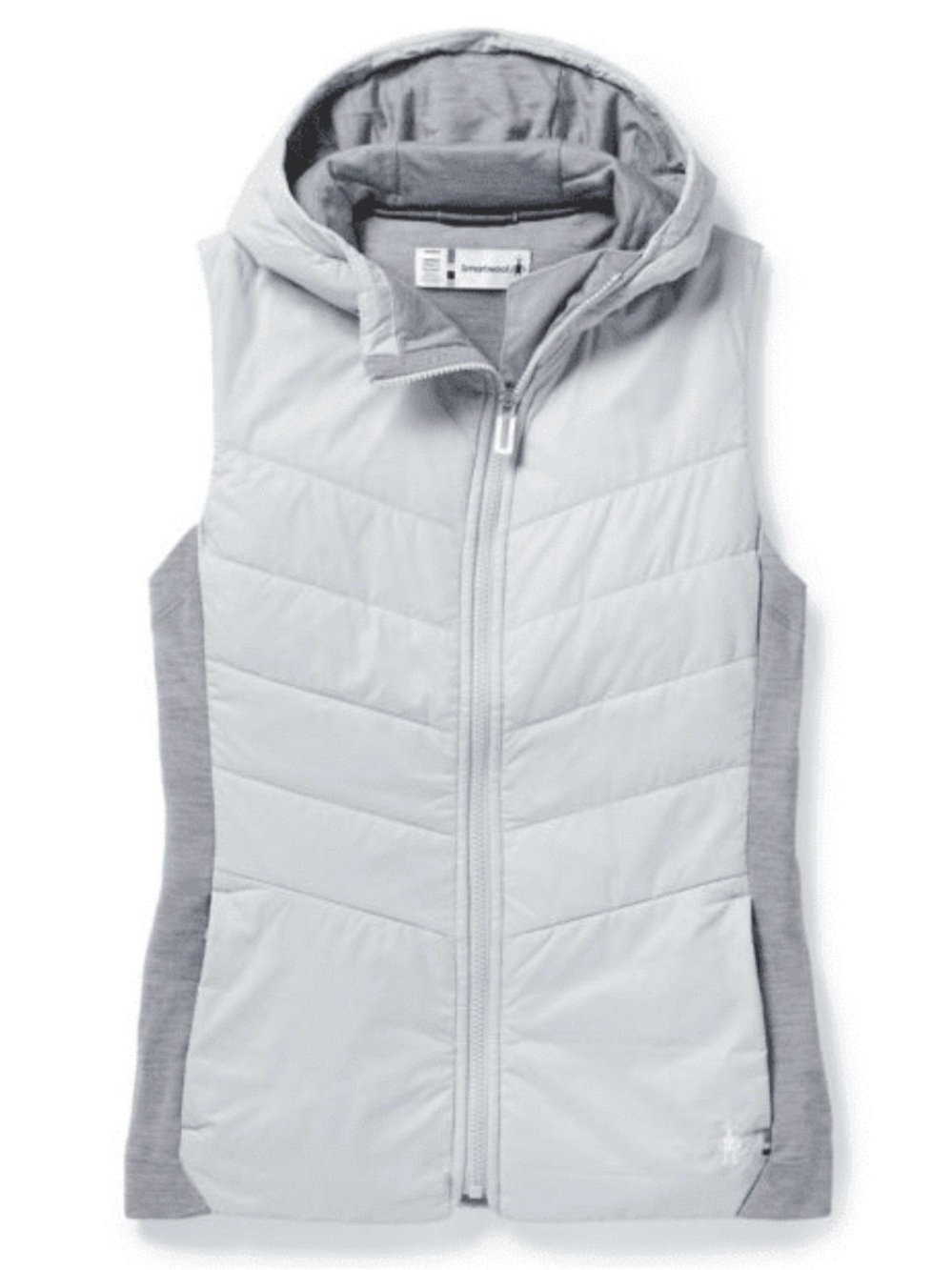 Smartwool Womens Smartloft 60 Hoodie Vest Storm Grey